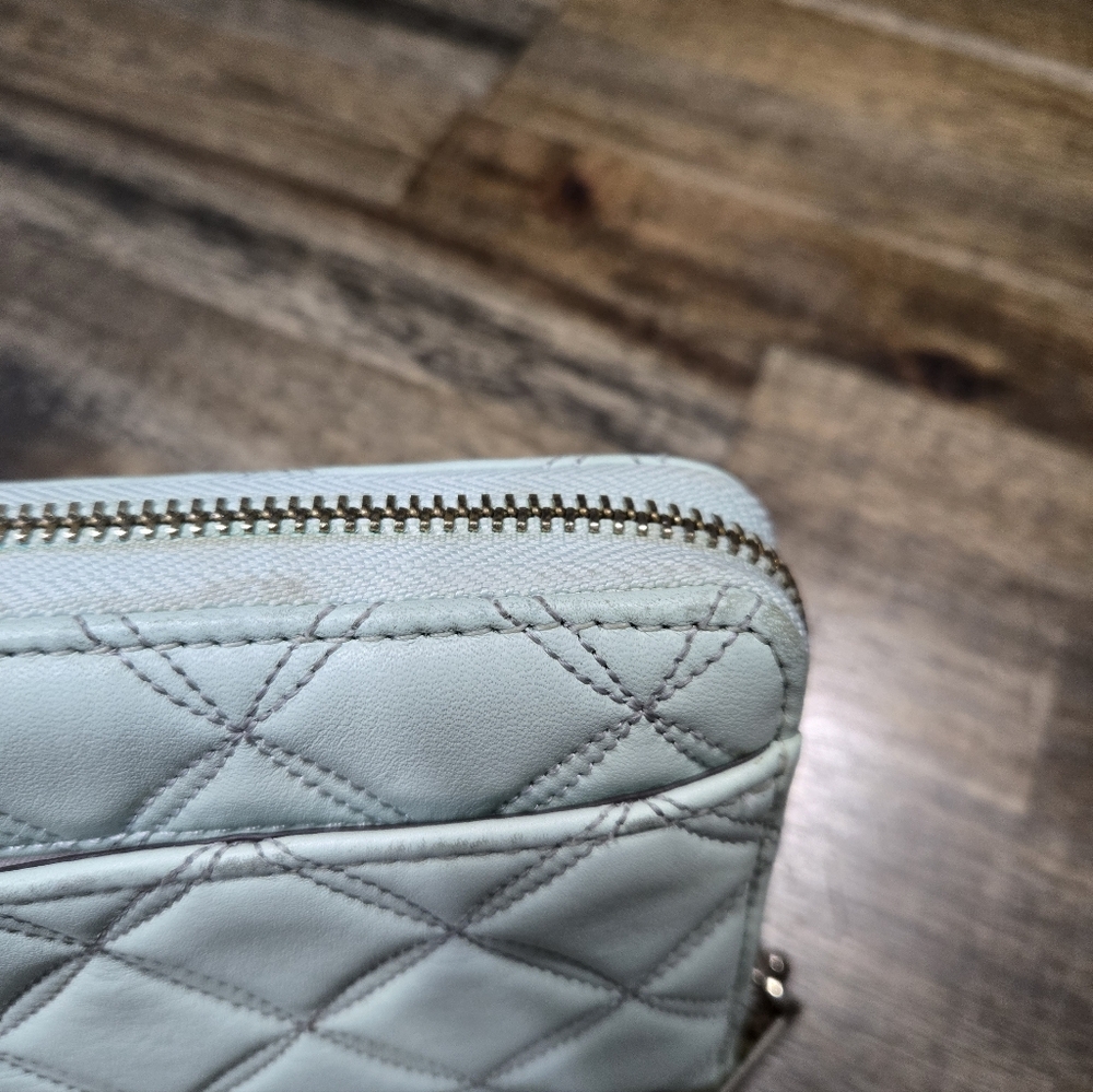 Kate Spade Natalia Crystal Blue Quilted Wallet MSRP - Picture 12 of 16